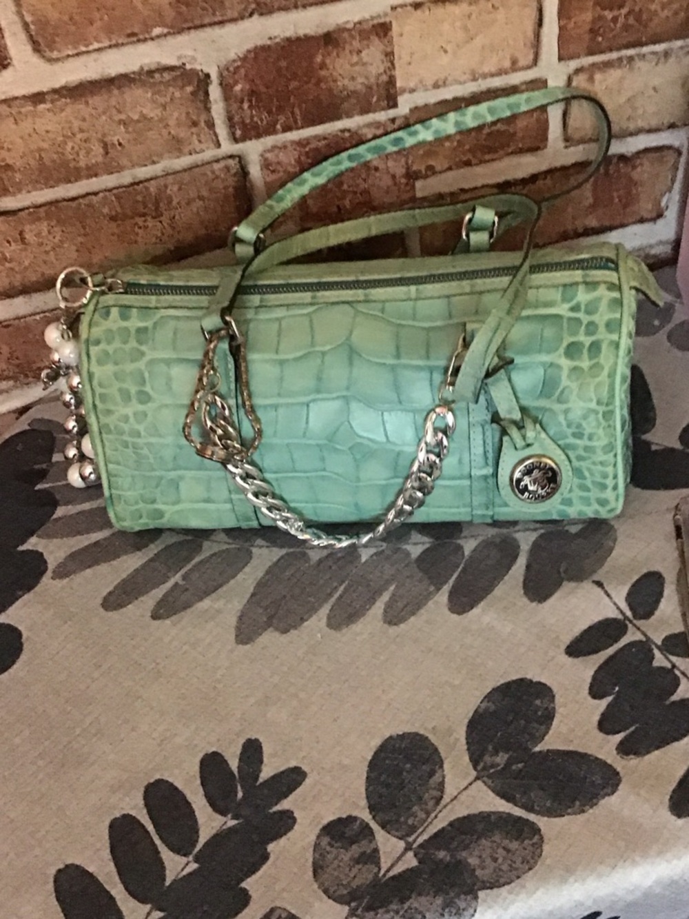 Dooney & Bourke mint green Nile collection set with charms - Picture 3 of 11